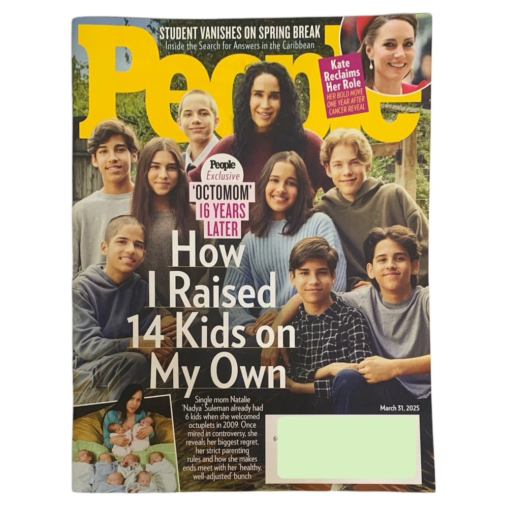 People Magazine March 31 2025 Octomom 16 Years Later Natalie Suleman Kate
